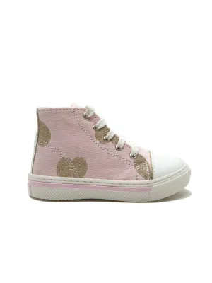 Baptismal Baby shoe bootie for girl - SANTELLA Pink