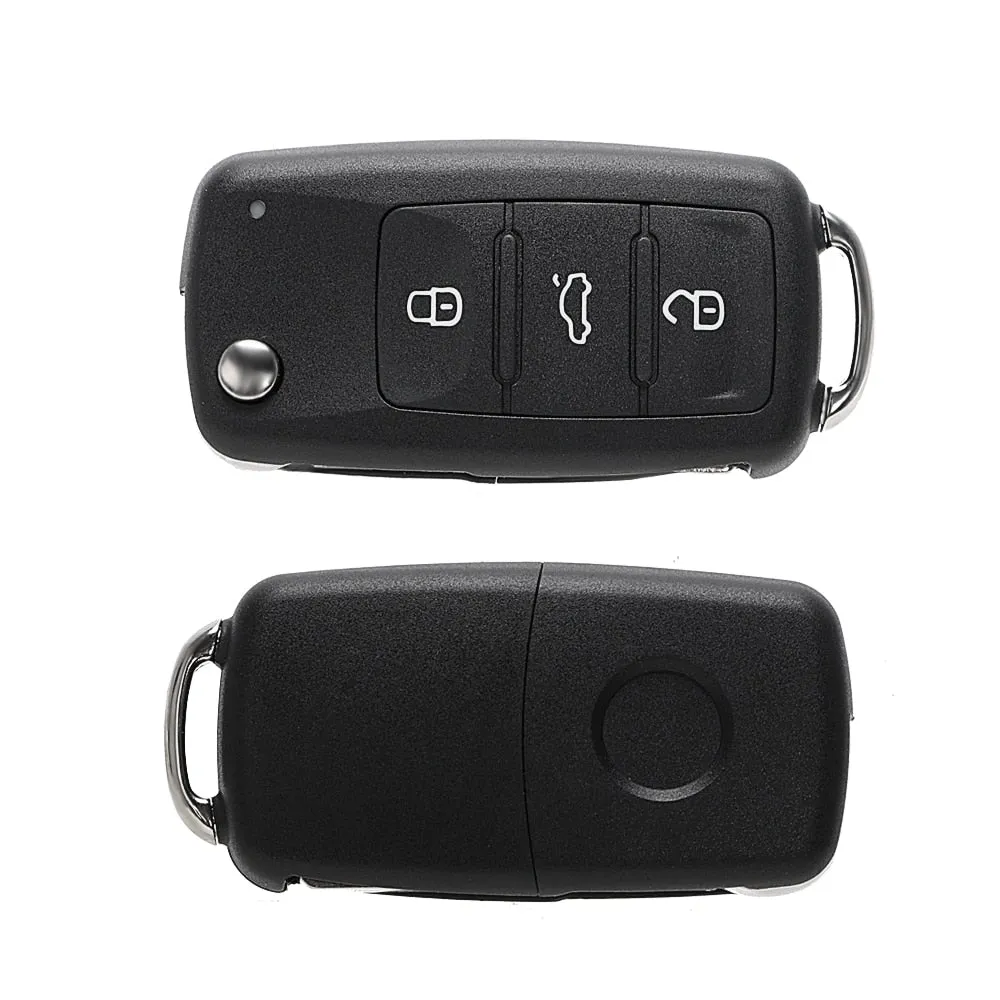 3 Buttons Car Key Shell Remote Flip for Beetle/Caddy/Eos/Golf/Jetta/Polo/Scirocco/Tiguan/Touran/UP For Blank Keys Cover Case