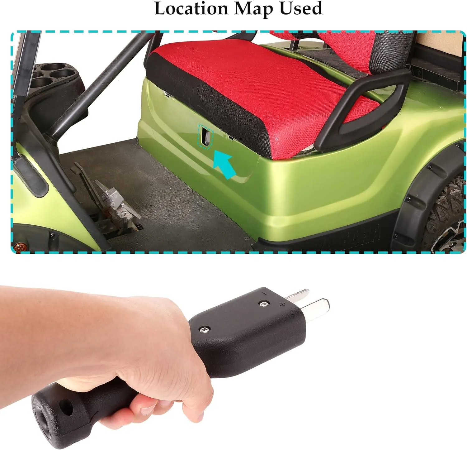 36V Golf cart charger plug is suitable for EZGO, Yamaha, Club Car electric - 10L0L