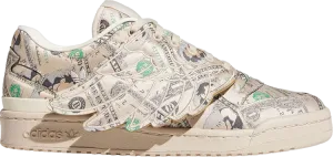 Adidas Jeremy Scott x Forum Wings 1.0 Low 'Money' sneakers, cream