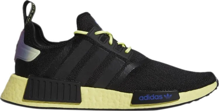 Adidas NMD_R1 'Black Pulse Yellow' sneakers, black