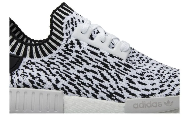 Adidas NMD_R1 Primeknit 'Zebra' sneakers, white