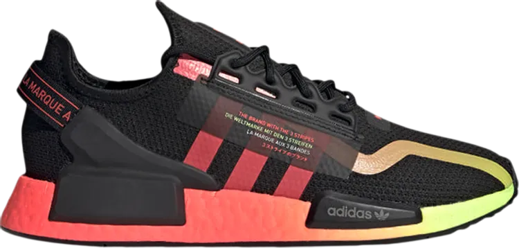 Adidas NMD_R1 V2 'Watermelon Pack - Gradient' sneakers, black