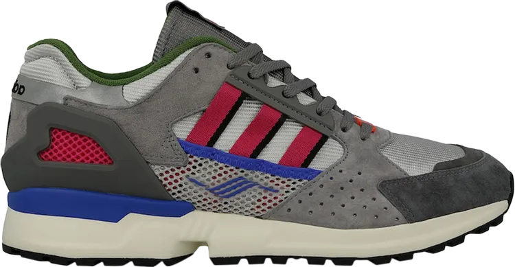 Adidas Overkill x ZX 10000C 'Game Overkill' sneakers, gray