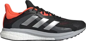 Adidas SolarGlide 4 ST 'Black Solar Red' sneakers, black