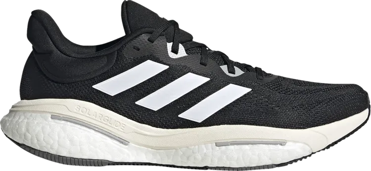 Adidas SolarGlide 6 'Black White' sneakers, black