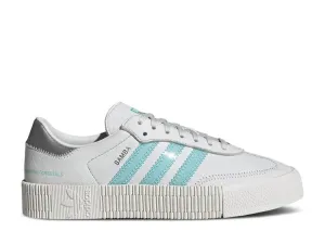 Adidas SWAROVSKI X WMNS SAMBAROSE 'WHITE CLEAR AQUA' sneakers, white