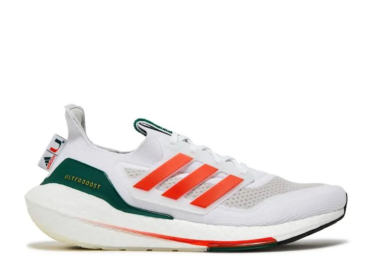 Adidas ULTRABOOST 21 'NCAA PACK - MIAMI' sneakers, white