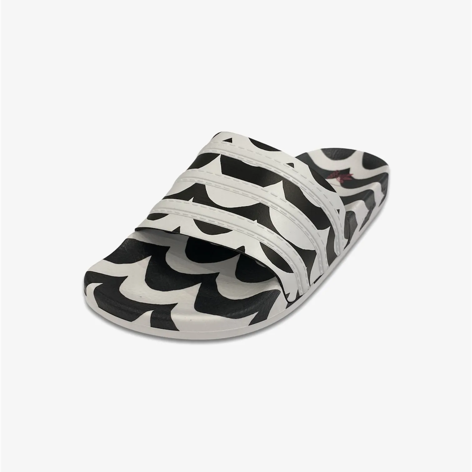 Adidas Womens Adilette Core Black White GW7536