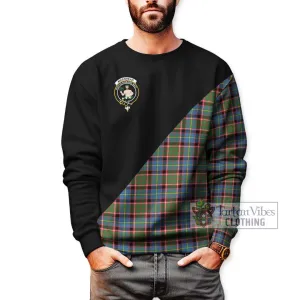 Aikenhead Tartan Sweatshirt with Family Crest and Military Logo Style