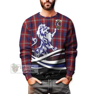 Ainslie Tartan Sweatshirt with Alba Gu Brath Regal Lion Emblem