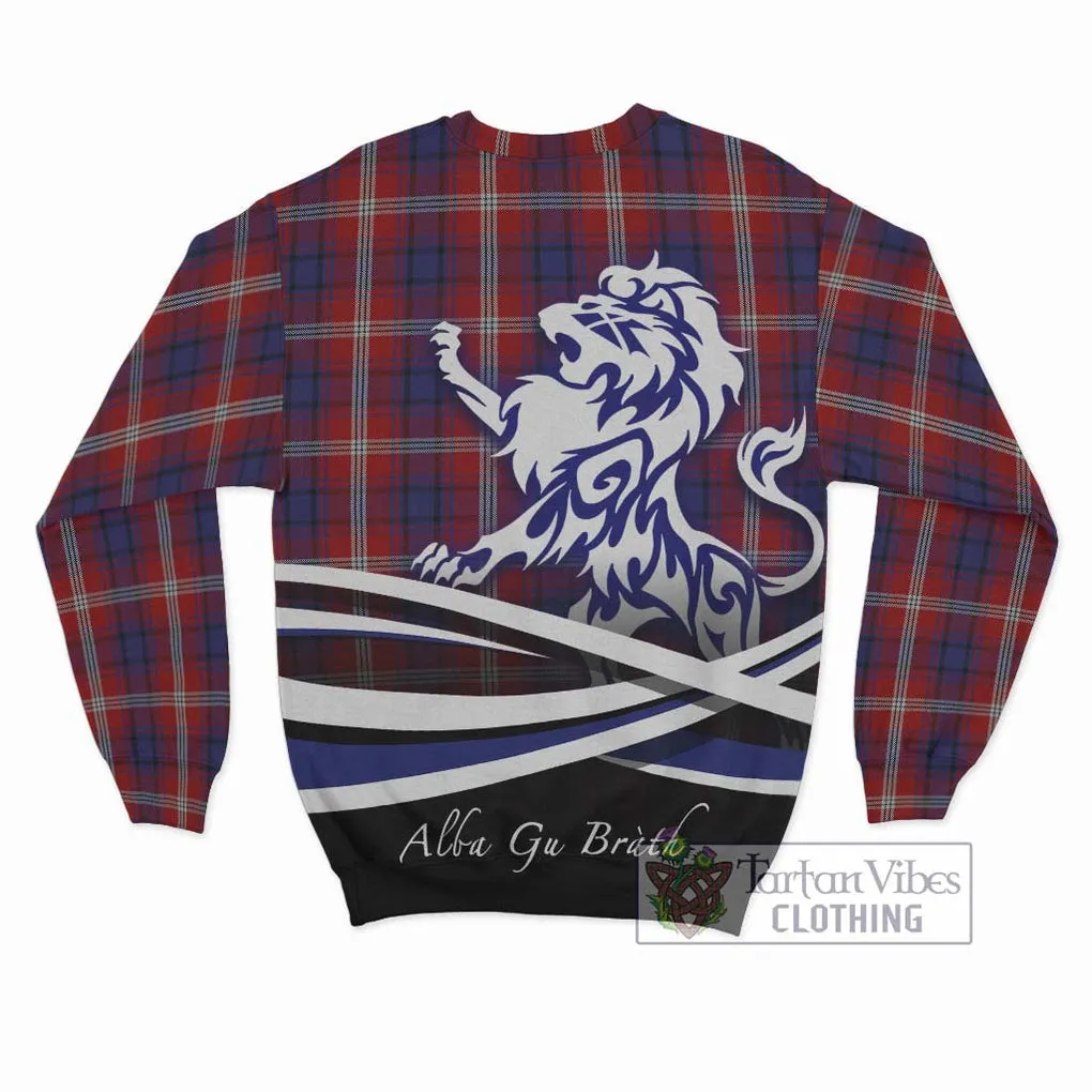 Ainslie Tartan Sweatshirt with Alba Gu Brath Regal Lion Emblem