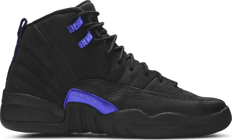 Air Jordan 12 Retro GS Dark Concord Sneakers, Black