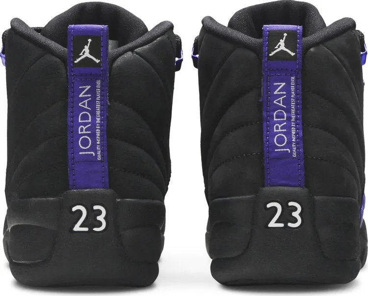 Air Jordan 12 Retro GS Dark Concord Sneakers, Black