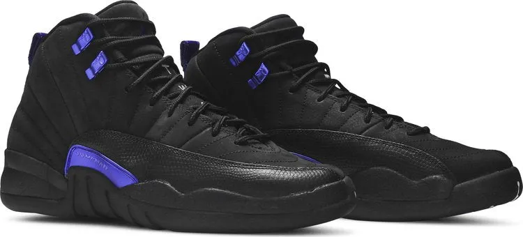 Air Jordan 12 Retro GS Dark Concord Sneakers, Black