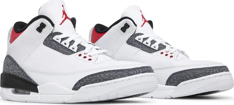 Air Jordan 3 Retro Denim SE Fire Red, white