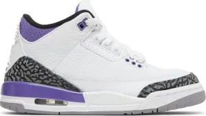 Air Jordan 3 Retro GS Dark Iris sneakers, white