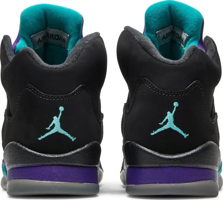 Air Jordan 5 Retro GS Black Grape sneakers, black