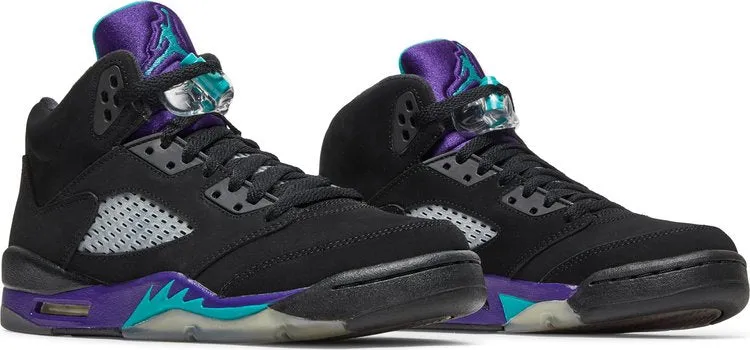 Air Jordan 5 Retro GS Black Grape sneakers, black