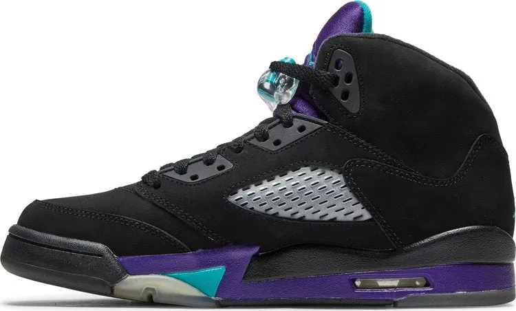 Air Jordan 5 Retro GS Black Grape sneakers, black