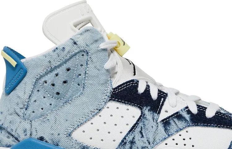 Air Jordan 6 Retro GS Washed Denim 2022 Sneakers, Blue