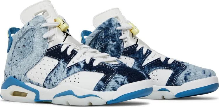 Air Jordan 6 Retro GS Washed Denim 2022 Sneakers, Blue