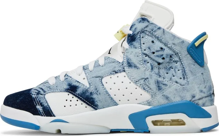 Air Jordan 6 Retro GS Washed Denim 2022 Sneakers, Blue