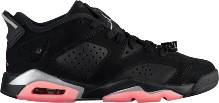 Air Jordan 6 Retro Low GG Sunblush Sneakers, Black