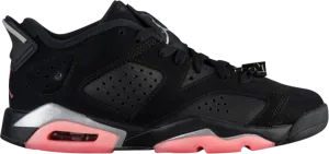 Air Jordan 6 Retro Low GG Sunblush Sneakers, Black