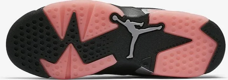 Air Jordan 6 Retro Low GG Sunblush Sneakers, Black