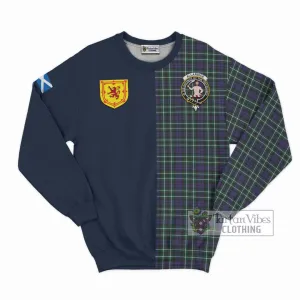 Allardice Tartan Sweatshirt Alba with Scottish Lion Royal Arm Half Style