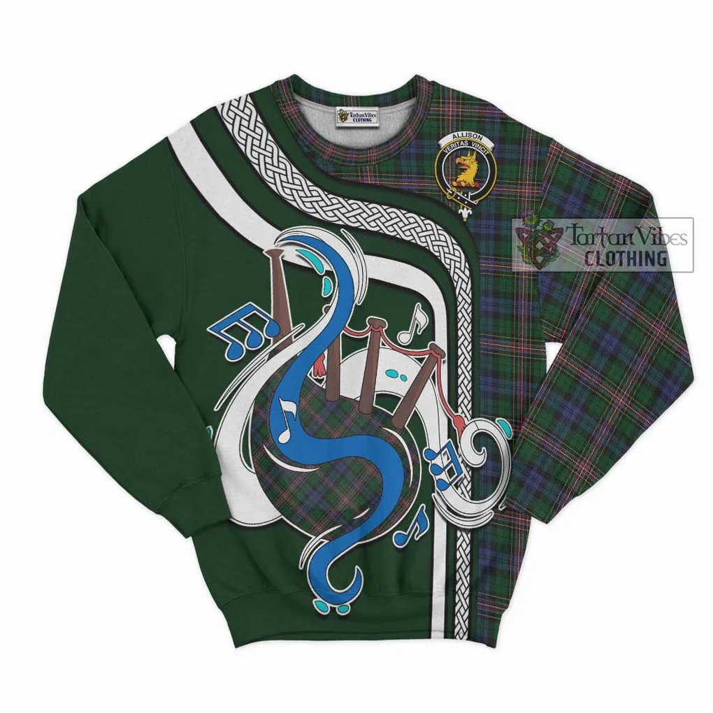 Allison Tartan Sweatshirt with Epic Bagpipe Style