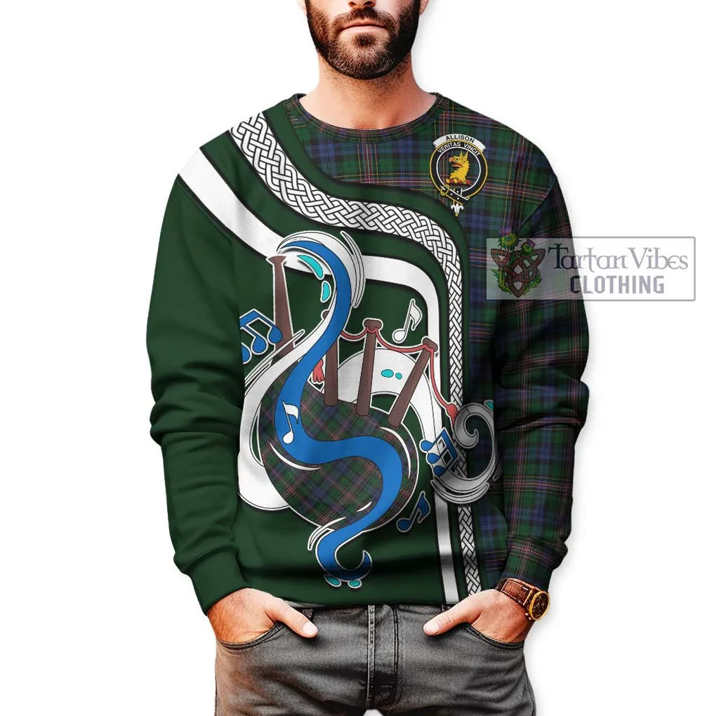 Allison Tartan Sweatshirt with Epic Bagpipe Style