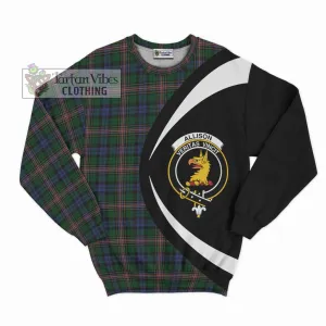 Allison Tartan Sweatshirt with Family Crest Circle Style