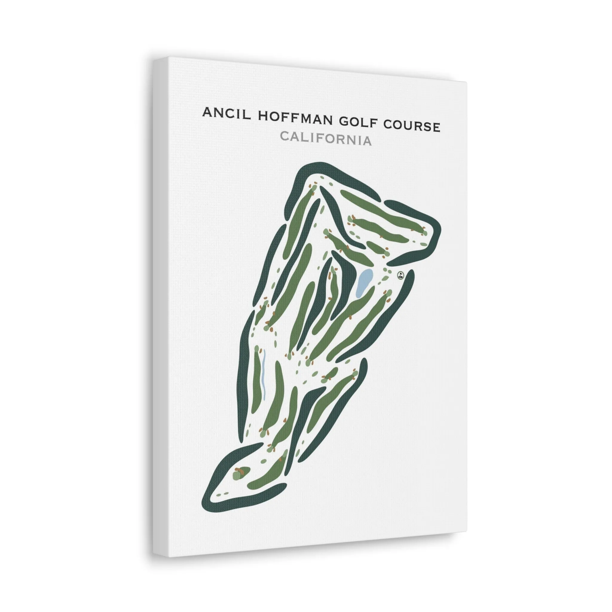 Ancil Hoffman Golf Course, California - Printed Golf Courses