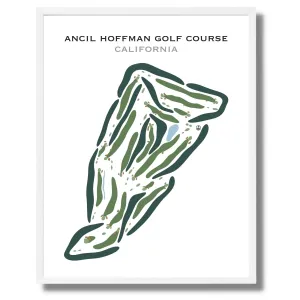 Ancil Hoffman Golf Course, California - Printed Golf Courses