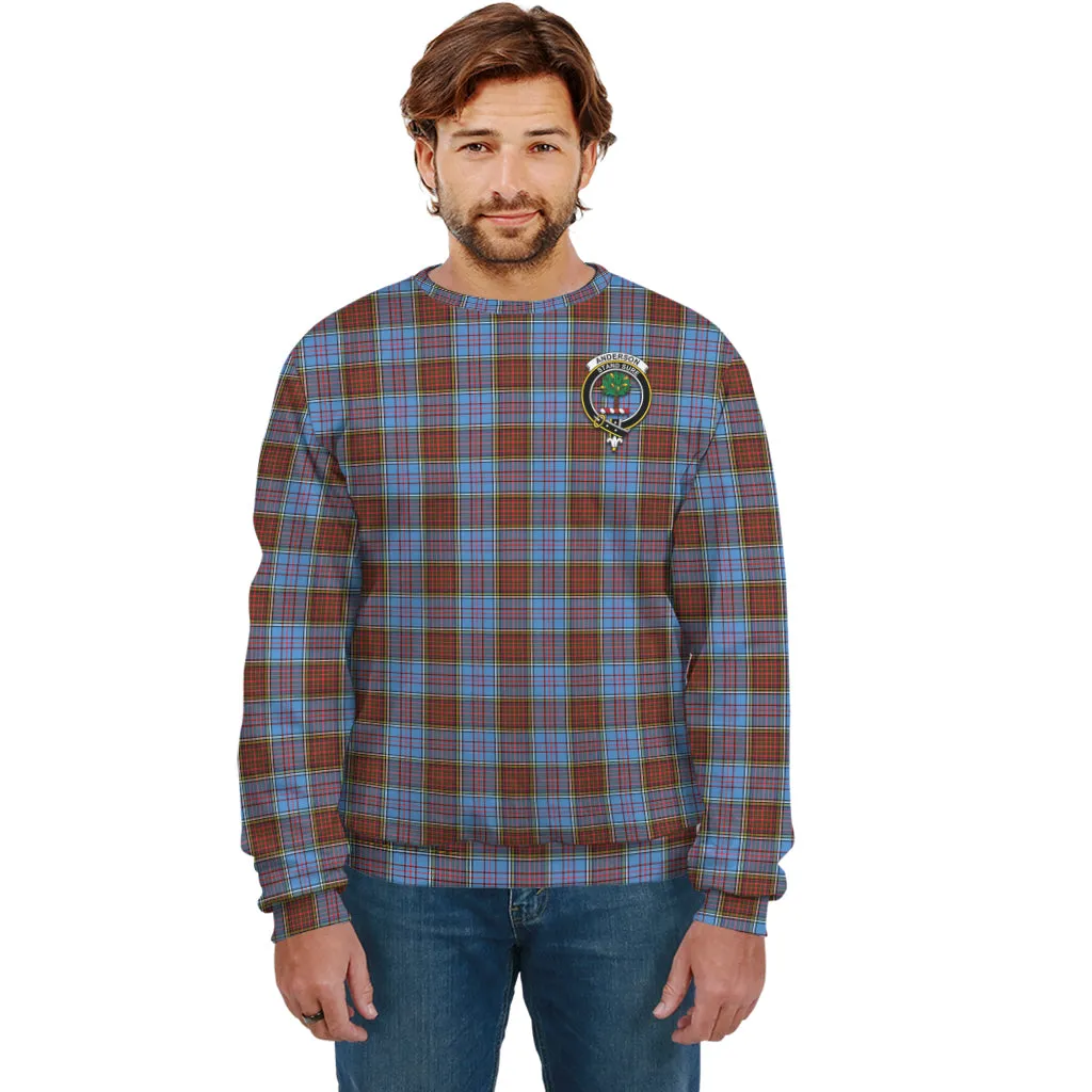 Anderson Modern Tartan Sweatshirt with Family Crest