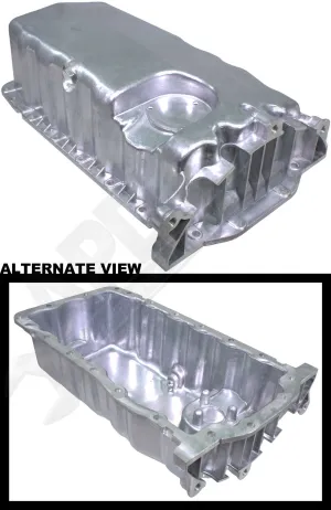 APDTY 133636 Engine Oil Pan Aluminum Assembly Without Oil Level Sensor Hole