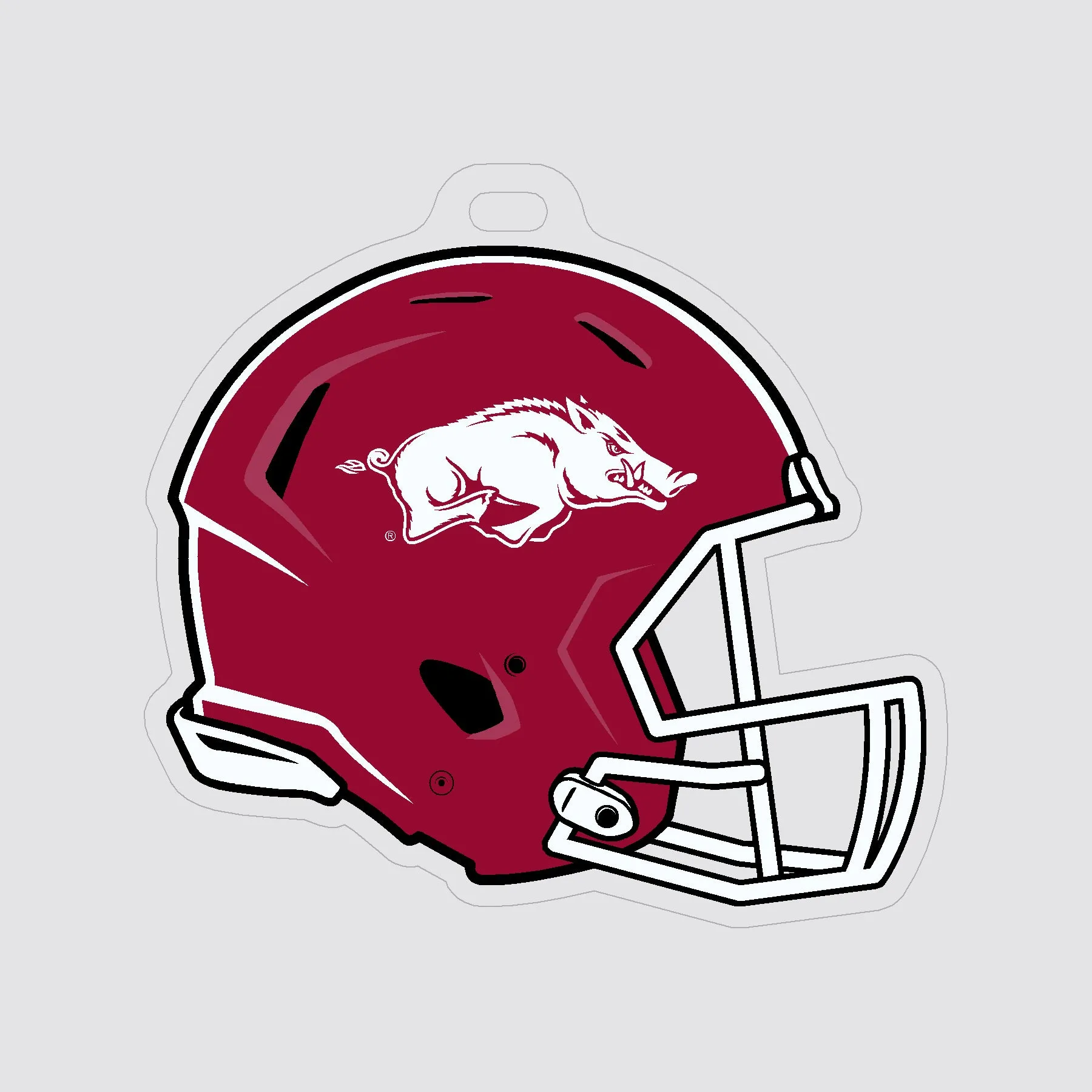 Arkansas Football Helmet Luggage Tag