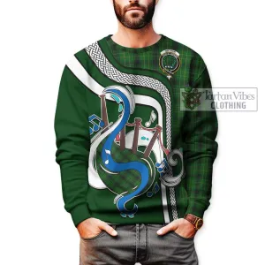 Arthur Highland Tartan Sweatshirt with Epic Bagpipe Style