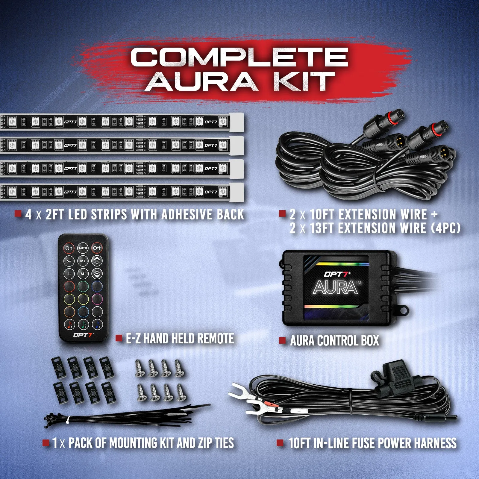 AURA Boat Interior LED Lighting Kit - Remote Control Full Color Spectrum