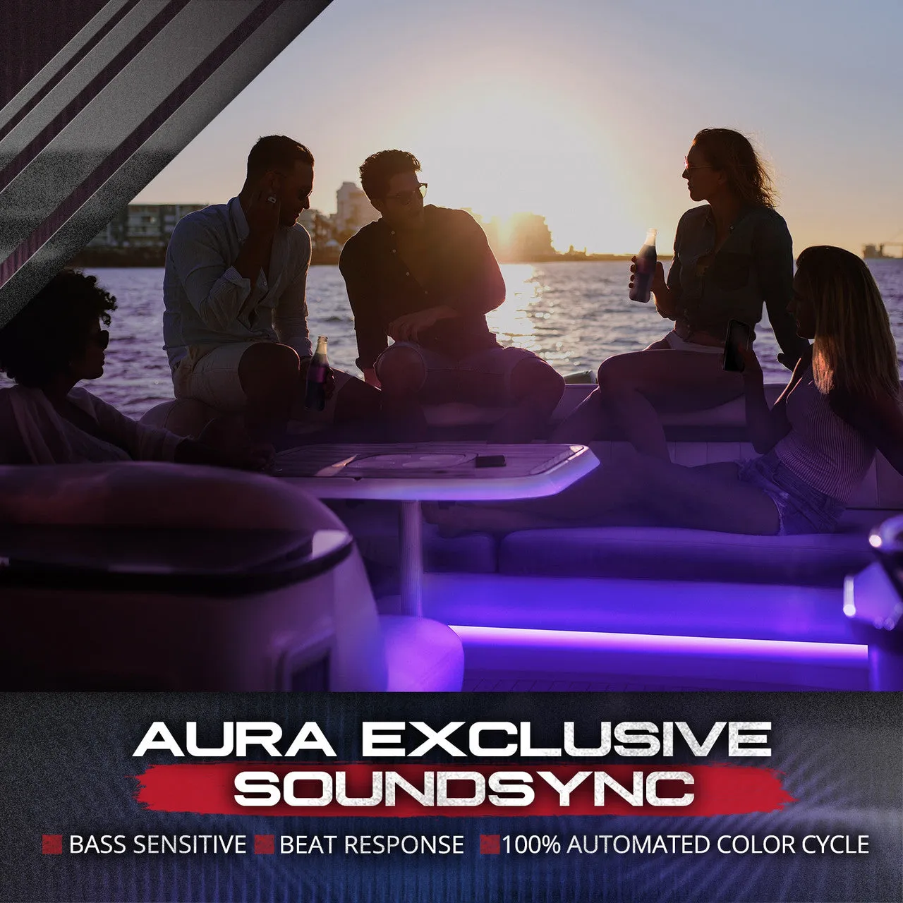 AURA Boat Interior LED Lighting Kit - Remote Control Full Color Spectrum