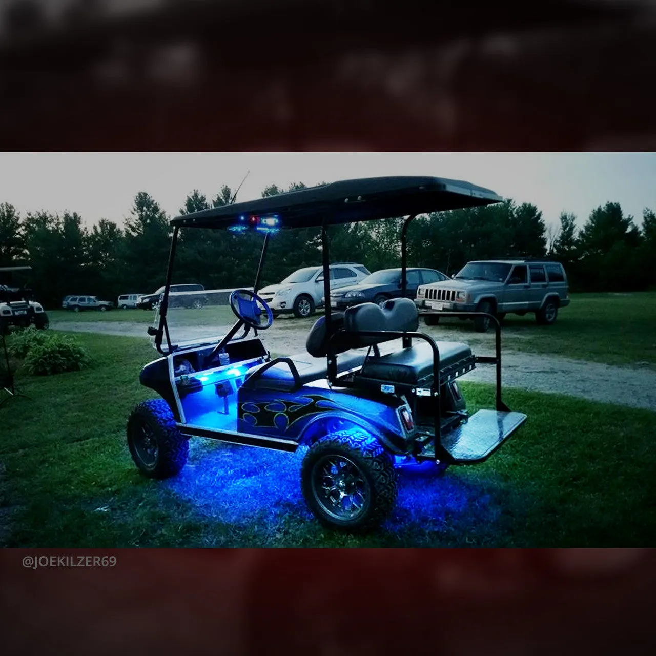 AURA Golf Cart Underbody Glow LED Lighting Kit Remote Control - Full Color Spectrum