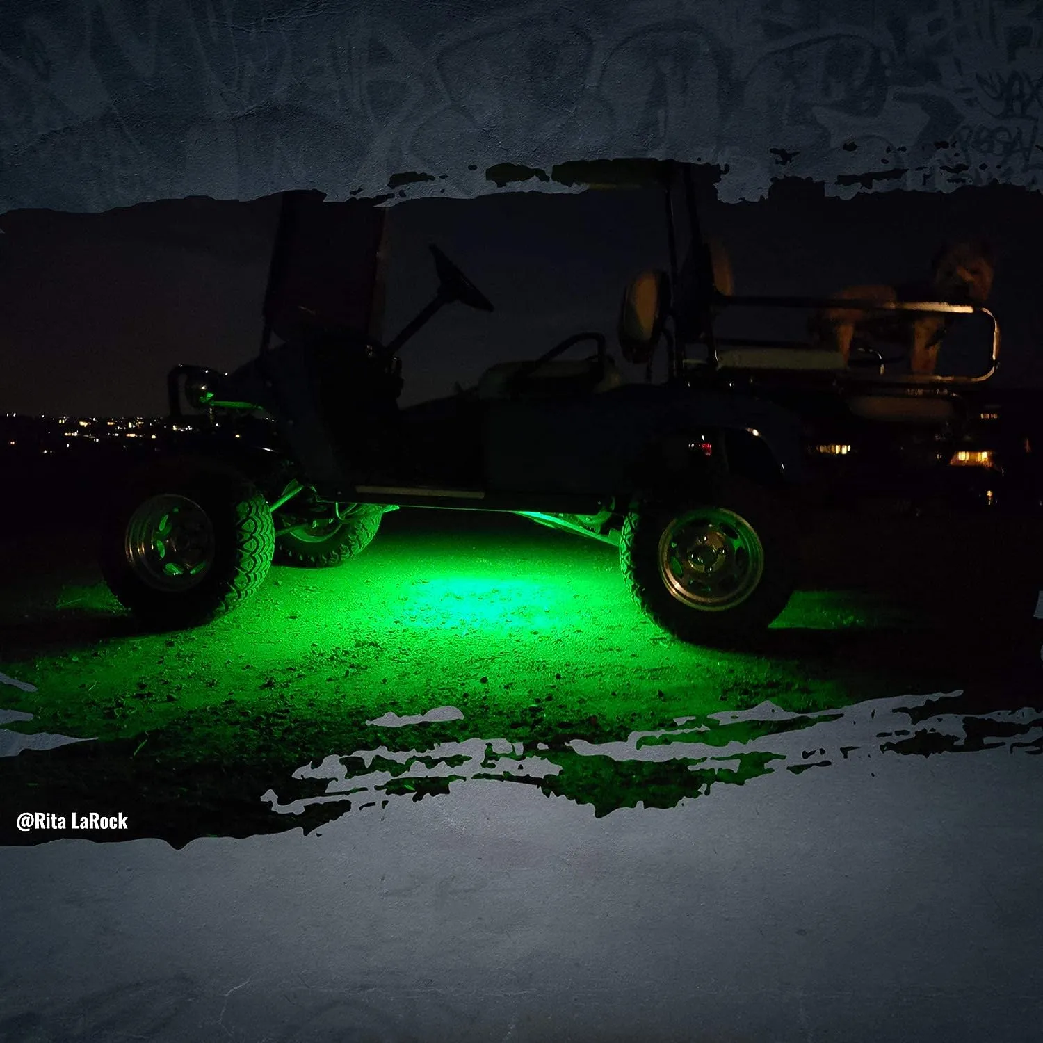 AURA PRO Golf Cart Underbody Glow LED Lighting Kit - Bluetooth Enabled APP - Full Color Spectrum