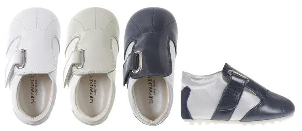 BabyWalker White Leather Tapas Sole Baby Shoes