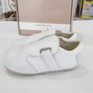 BabyWalker White Leather Tapas Sole Baby Shoes