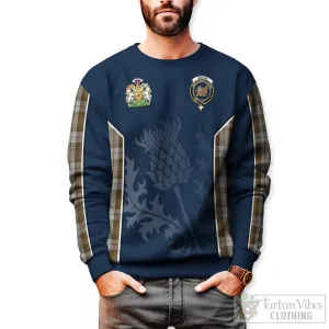 Baillie Dress Tartan Sweatshirt with Family Crest and Scottish Thistle Vibes Sport Style