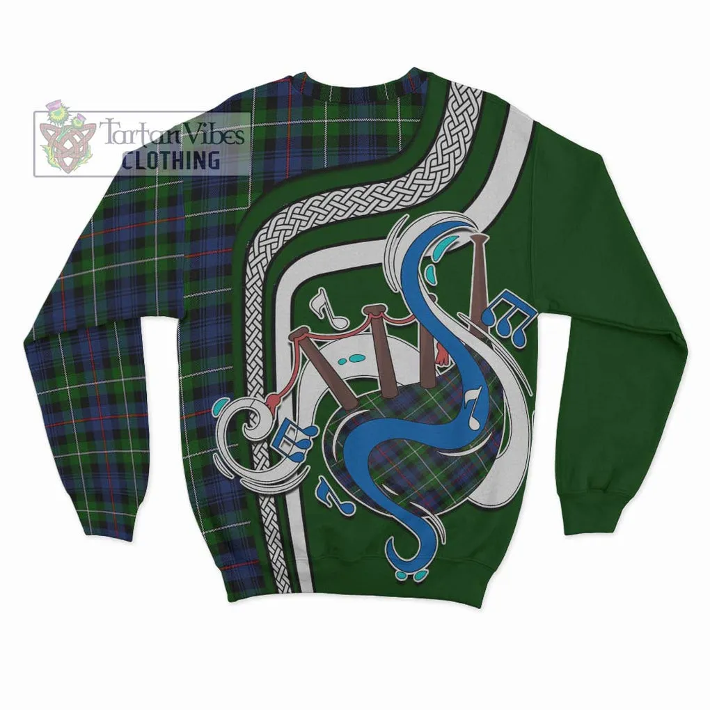 Baillie Tartan Sweatshirt with Epic Bagpipe Style