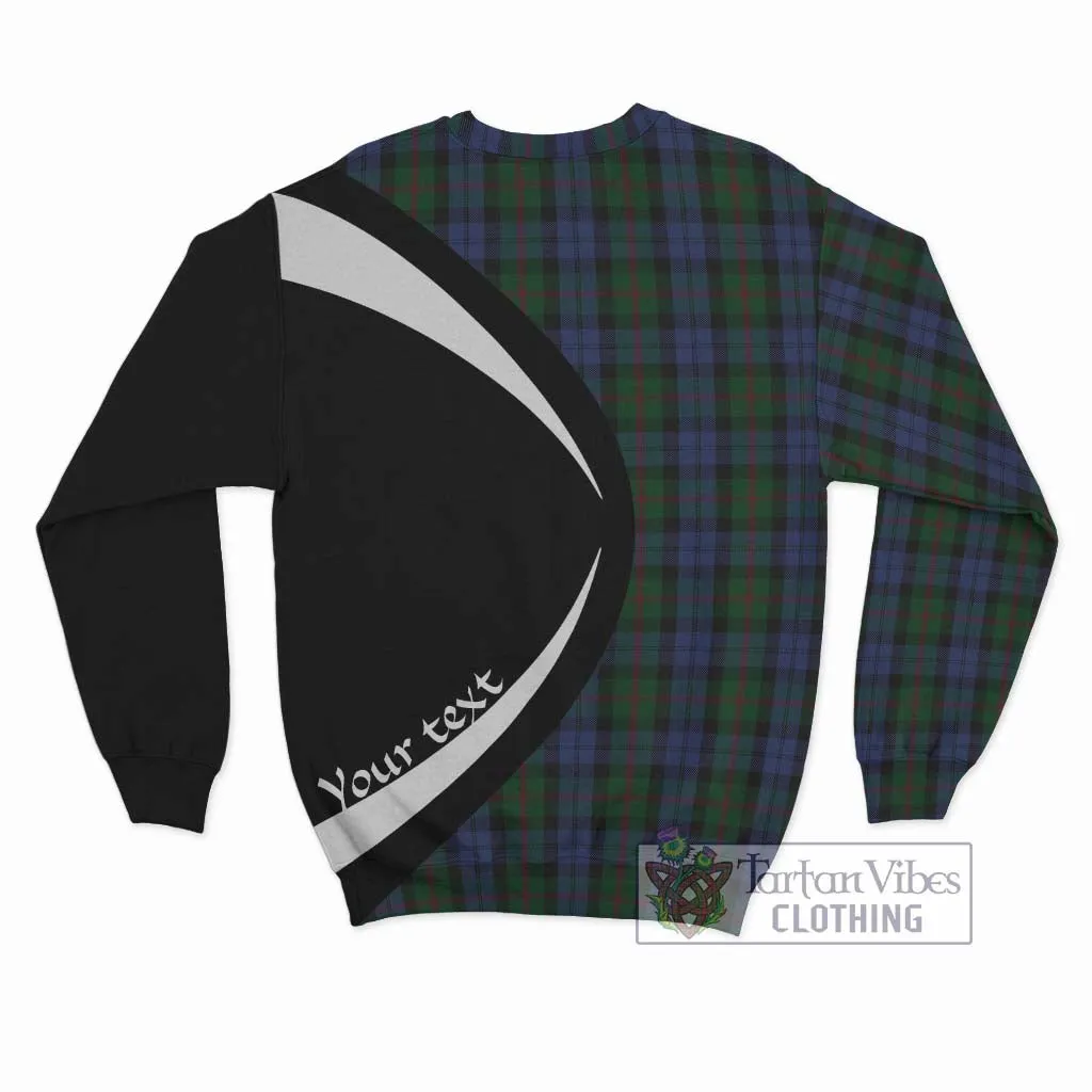 Baird Tartan Sweatshirt with Family Crest Circle Style