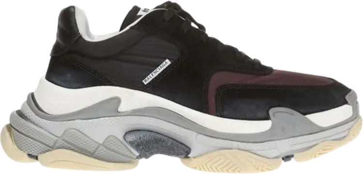 Balenciaga Triple S Sneaker Bordeaux, black